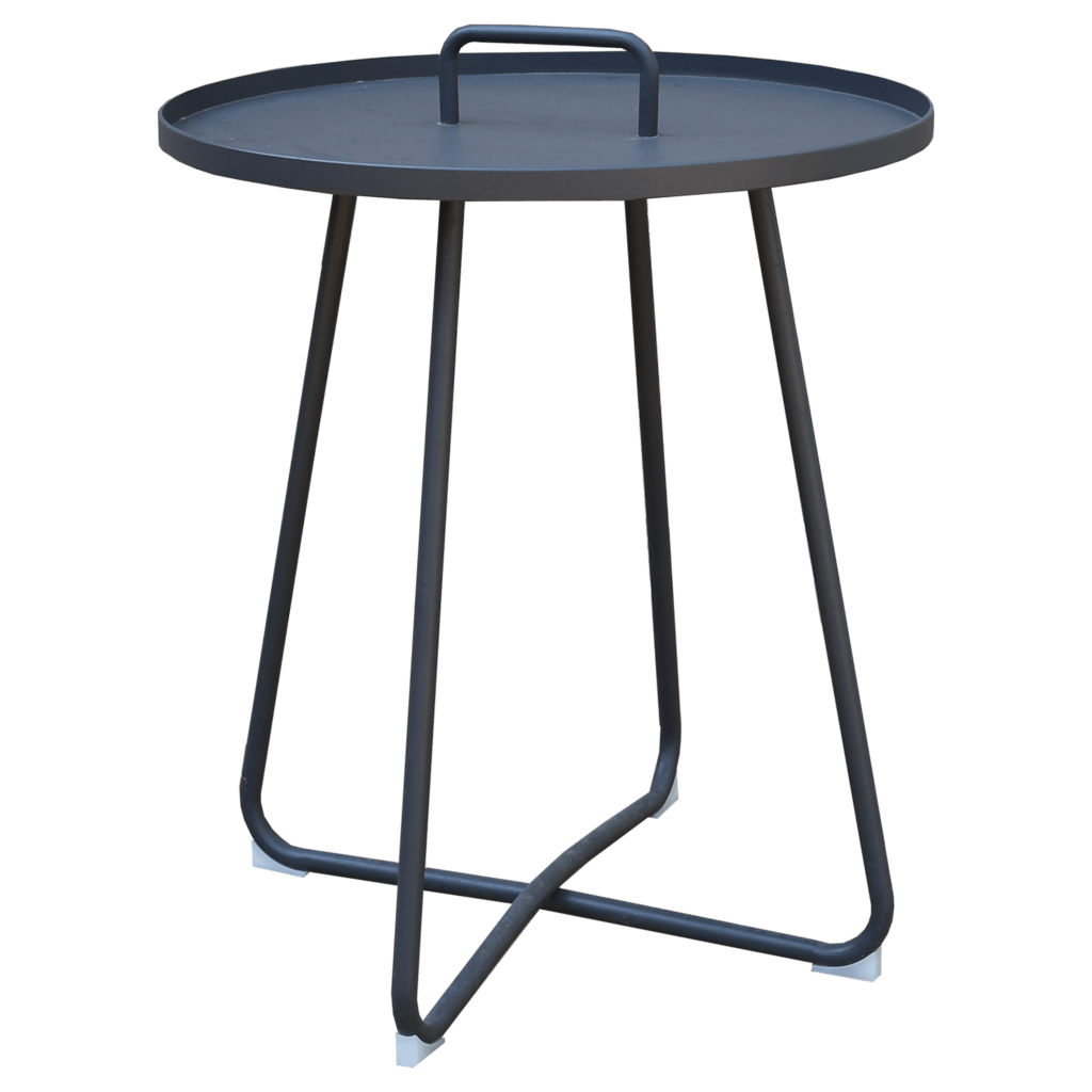 Grey Aluminium Round Side Table Edenko Thailand