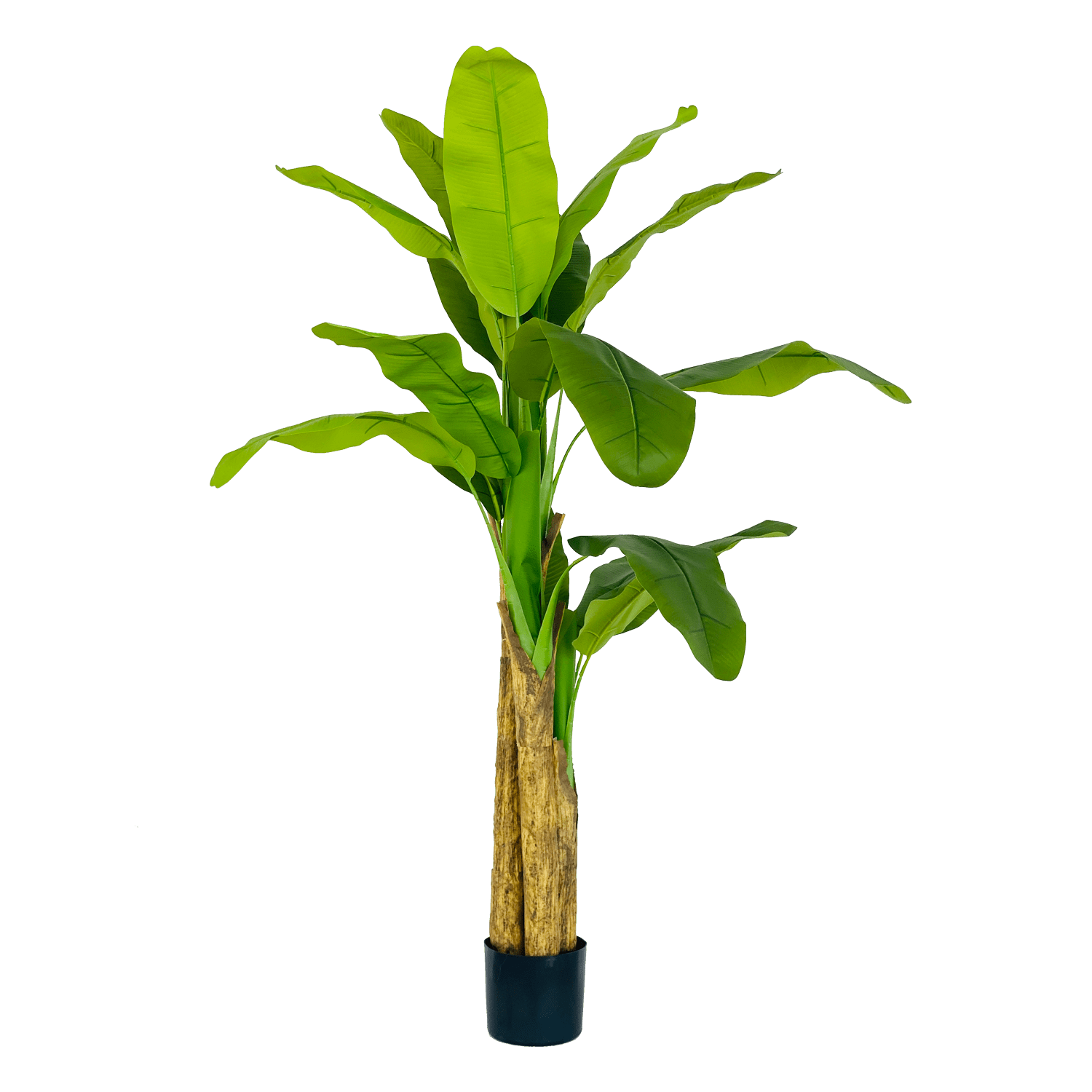 150cm 3Trunk Banana Artificial Plant with 16 Shiny Leaves Edenko