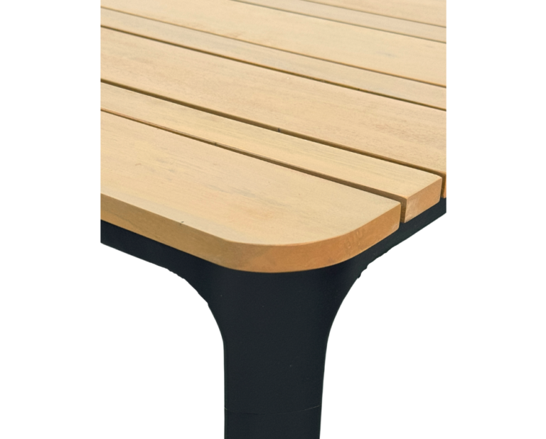 VANATU Dining Table L 200cm X W 100cm X H 75cm Black Alu VANATU Dining Table L 200cm X W 100cm X H 75cm Black Alu