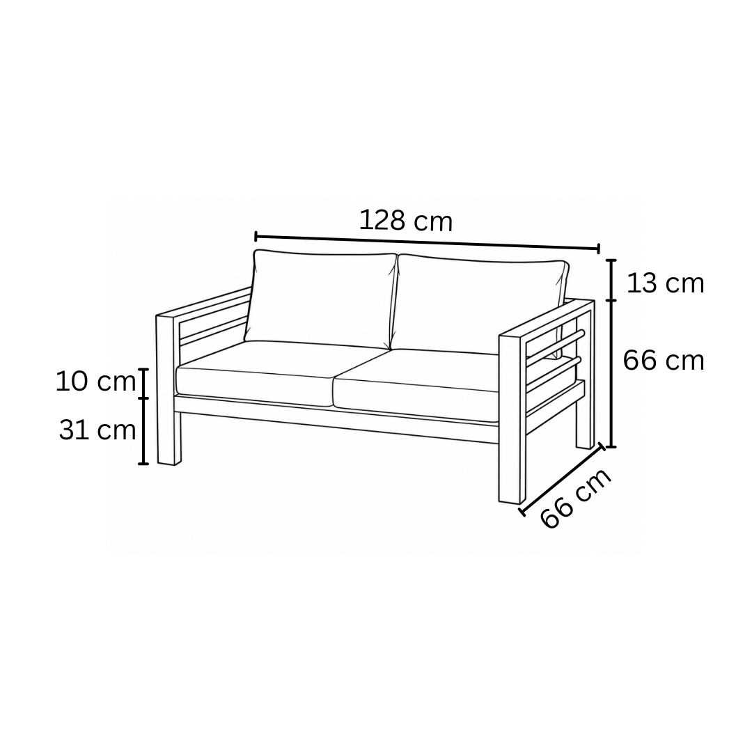 Plan Sofa Set CABRERA (2 Seater Sofa)