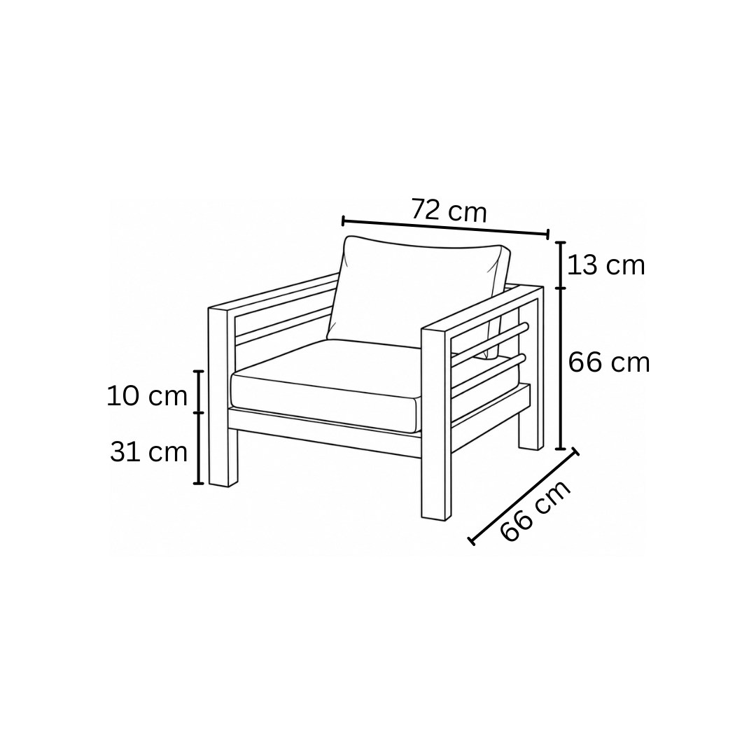 Plan Sofa Set CABRERA (Armchair)