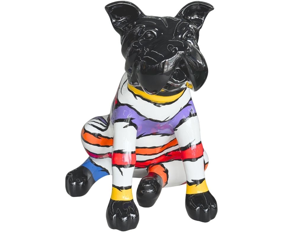 Dog Sitting Blaack Head 77x89x100cm 23990