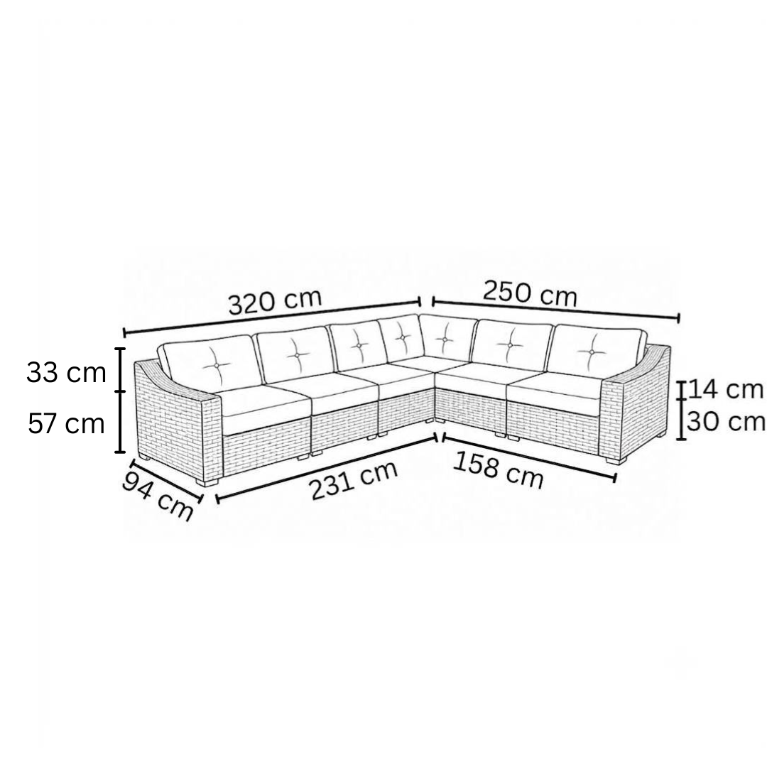 Plan Sofa Set HAVANA Corner (Sofa)