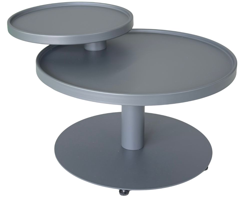 Side Table 2 Tops Dark Gray