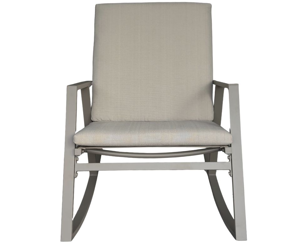 TINIAN Rocking Relaxing Armchair Capuccino Front
