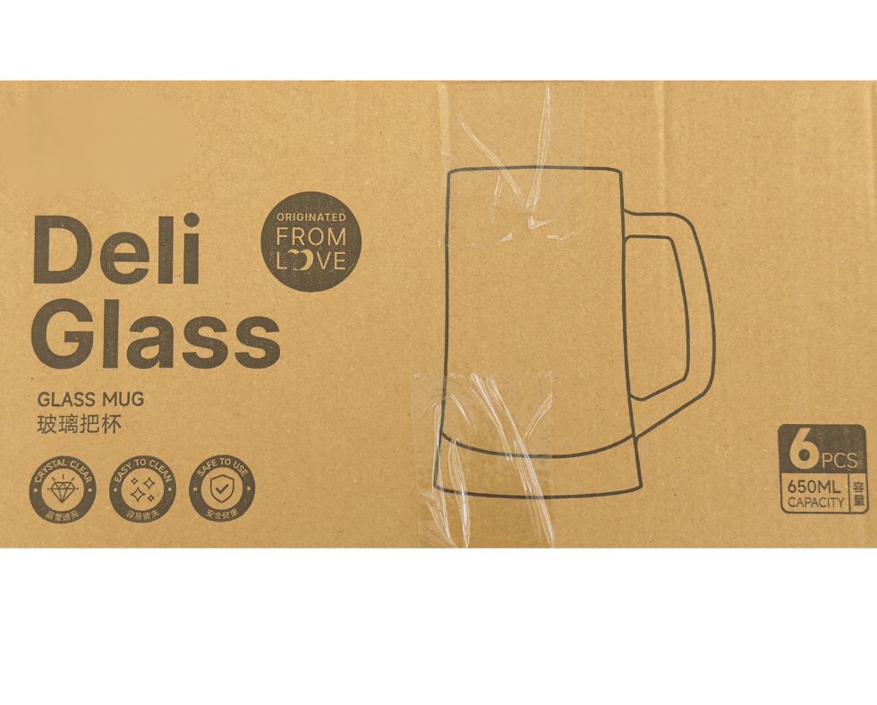 Beer Mugg Deli Glass 650 mL H_ 155 mm × Dia. 95 mm (2)
