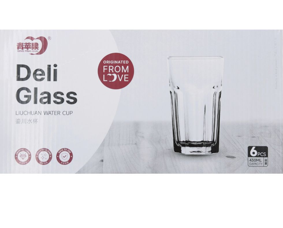 DELI GLASS Water Glass 430 mL H_ 140 mm × Dia. Top_ 85 mm (2)