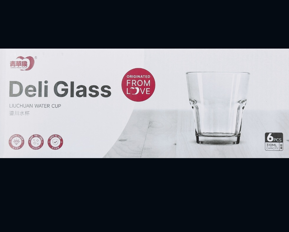 X-D-PSD***980 x 788 - - FACETED WHIKEY GLASS - Capacity 310 mL H: 100mm Dia Top 85mm - Box Set of 6 Glasses - Ref: Y5033