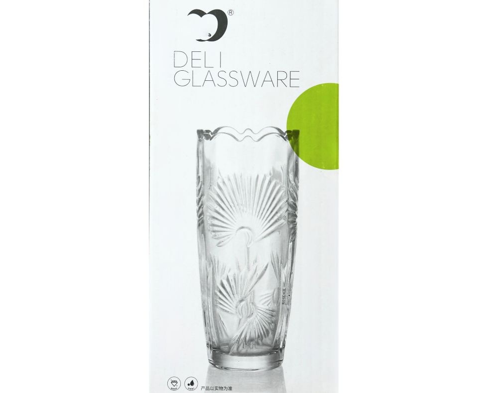 GLASS VASE - Ref HP122-1A H_ 180 mm x Dia Top 75 mm (2)