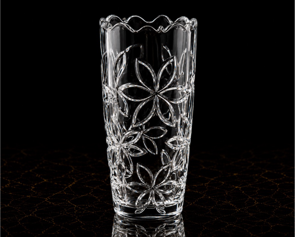 X-D-PSD***980 x 788 - GLASS VASE - Ref HP122-1A H: 180 mm x Dia Top 75 mm