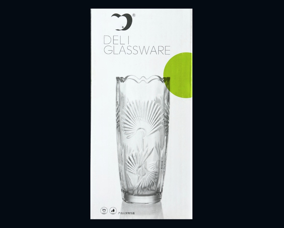 X-D-PSD***980 x 788 - - GLASS VASE - Ref HP122-1B H: 180 mm x Dia Top 75 mm
