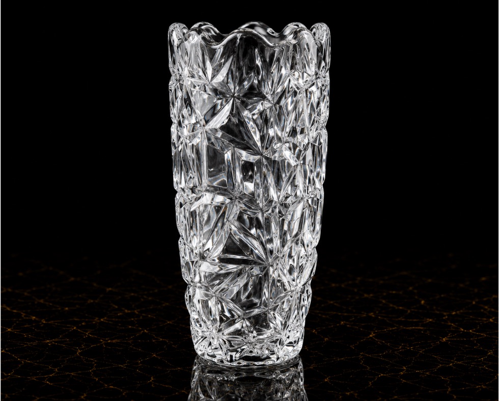 X-D-PSD***980 x 788 - - GLASS VASE - Ref HP122-1B H: 180 mm x Dia Top 75 mm