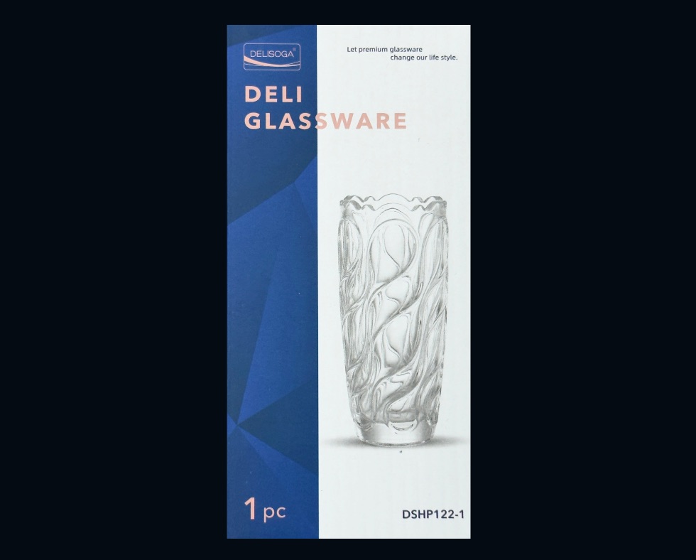X-D-PSD***980 x 788 - GLASS VASE - Ref HP122-1E H: 180 mm x Dia Top 75 mm