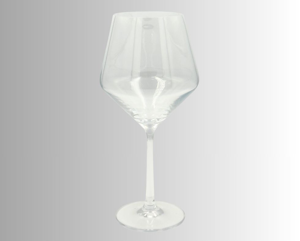 - MILAN Crystal Burgundy Glass - Capacity 650mL H 240 mm Dia Bowl 110 mm Dia Top 75 mm