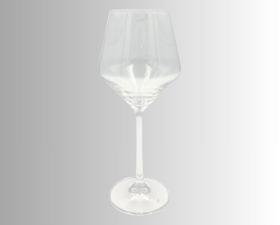 MILAN Crystal Burgundy Glass - Capacity_ 450mLH_ 225 mm Dia Bowl_ 95mmDia Top_ 70 mm