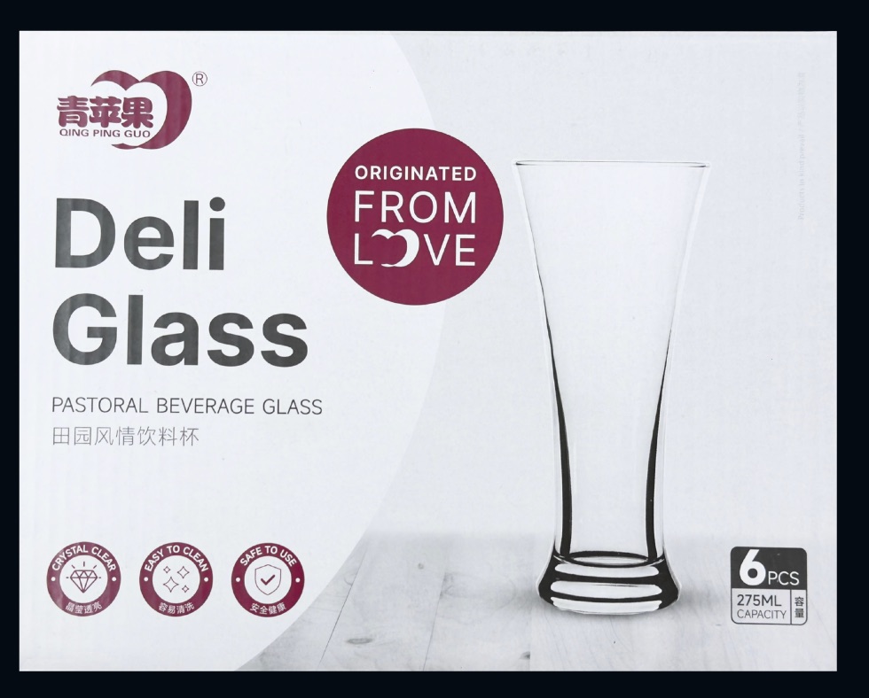 X-D-PSD***980 x 788 - - PASTIS GLASS – Capacity: 275 mL Material: Ordinary Glass Box of 6