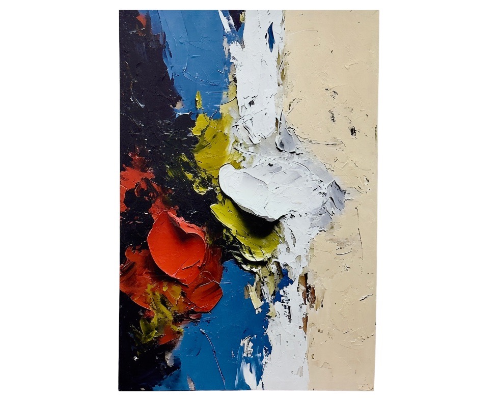 15 - 80 x 120 cm Handmade Oil Painting with Wood Frame Grande