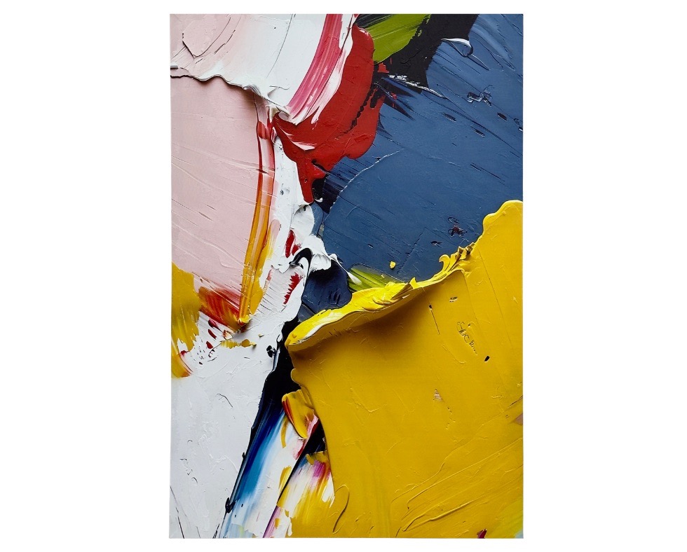 17 - 80 x 120 cm Handmade Oil Painting with Wood Frame Grande