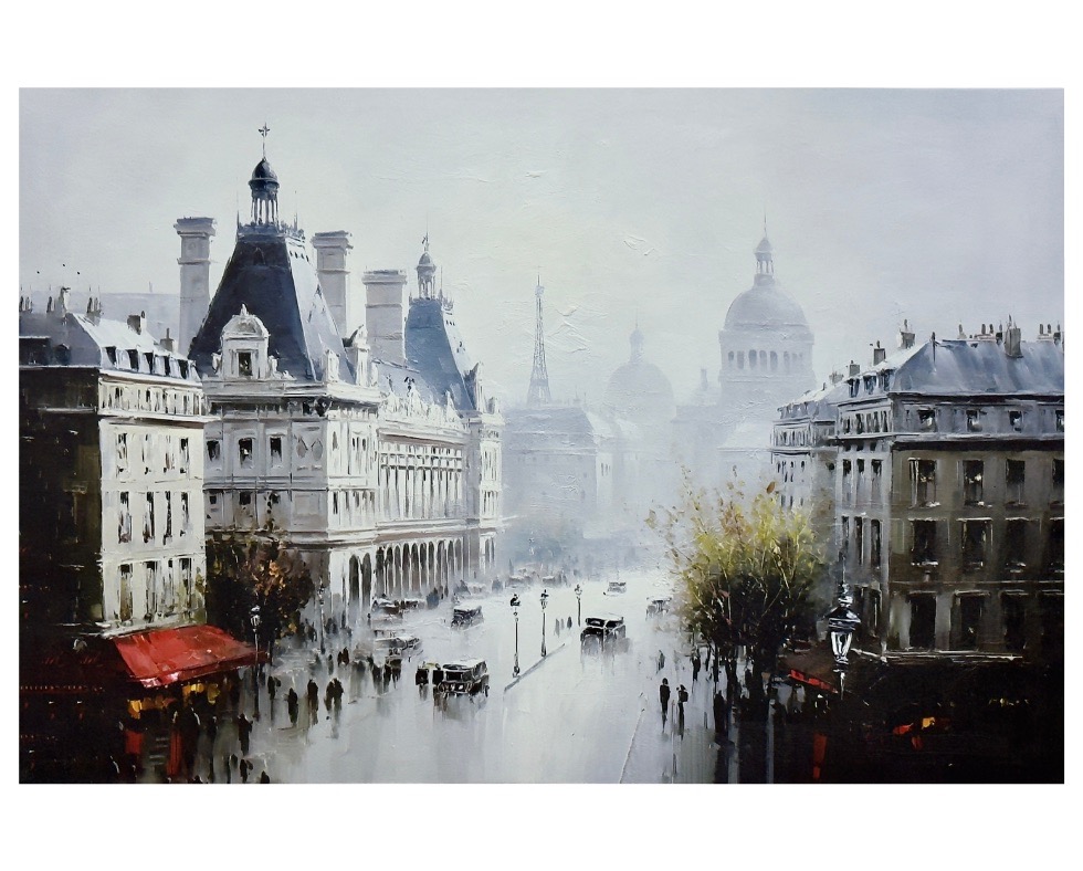 18 - 80 x 120 cm Handmade Oil Painting with Wood Frame Grande