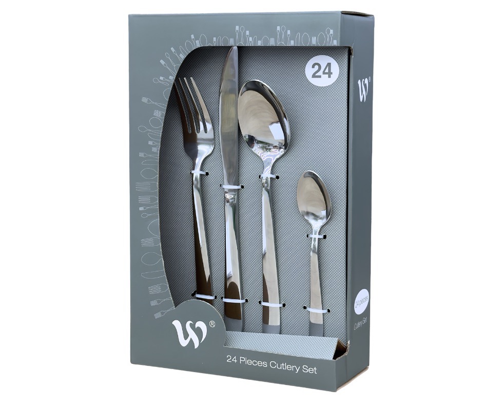 E 07/26 - 24 pieces Cuterly Set Stanless Steel