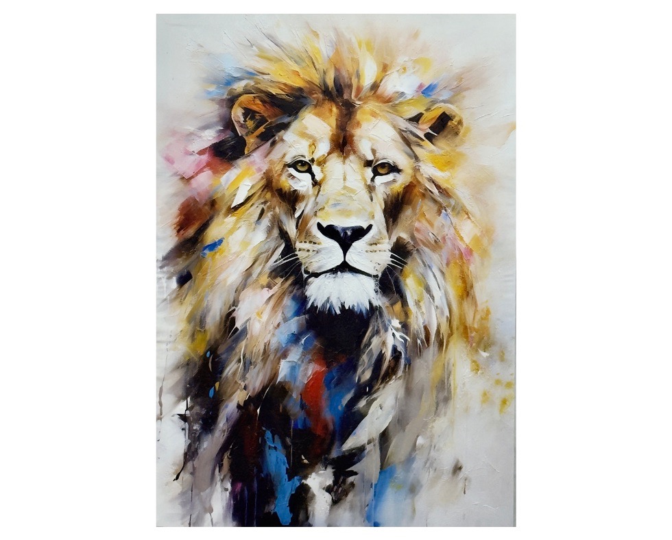 25- 80 x 120 cm Handmade Oil Painting with Wood Frame Grande