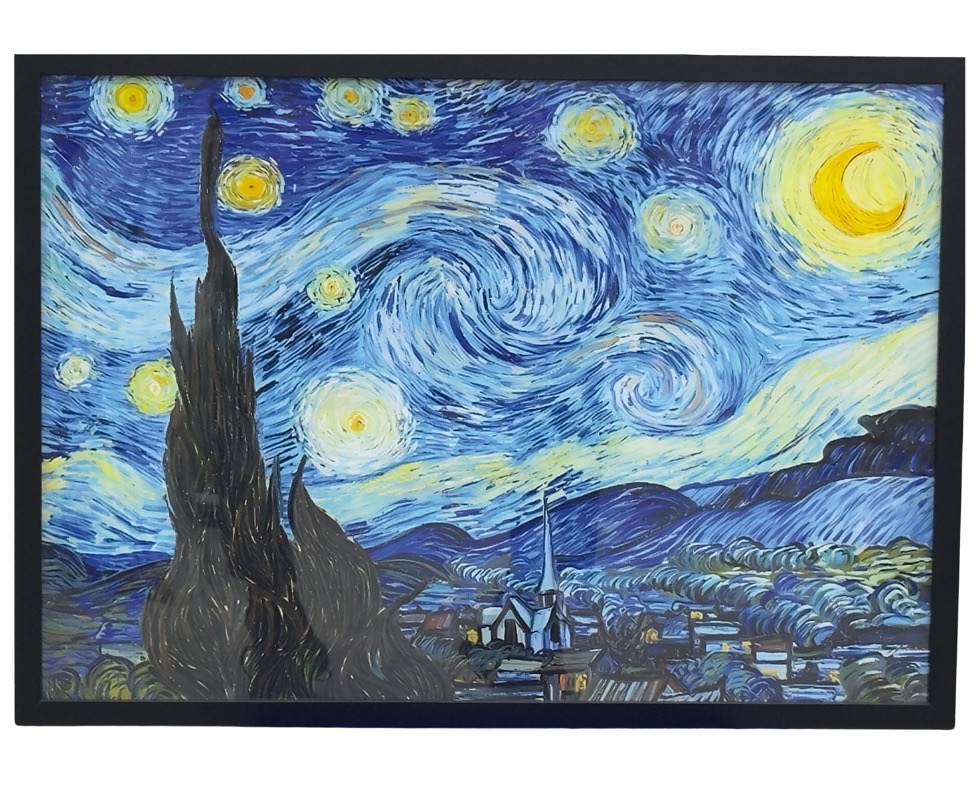 33 50 x 70 cm Handmade Oil Painting with MDF Black Painted Grande