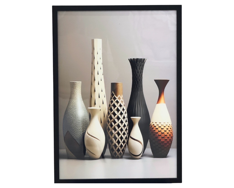 48 50 x 70 cm Handmade Oil Painting with MDF Black Painted Grande