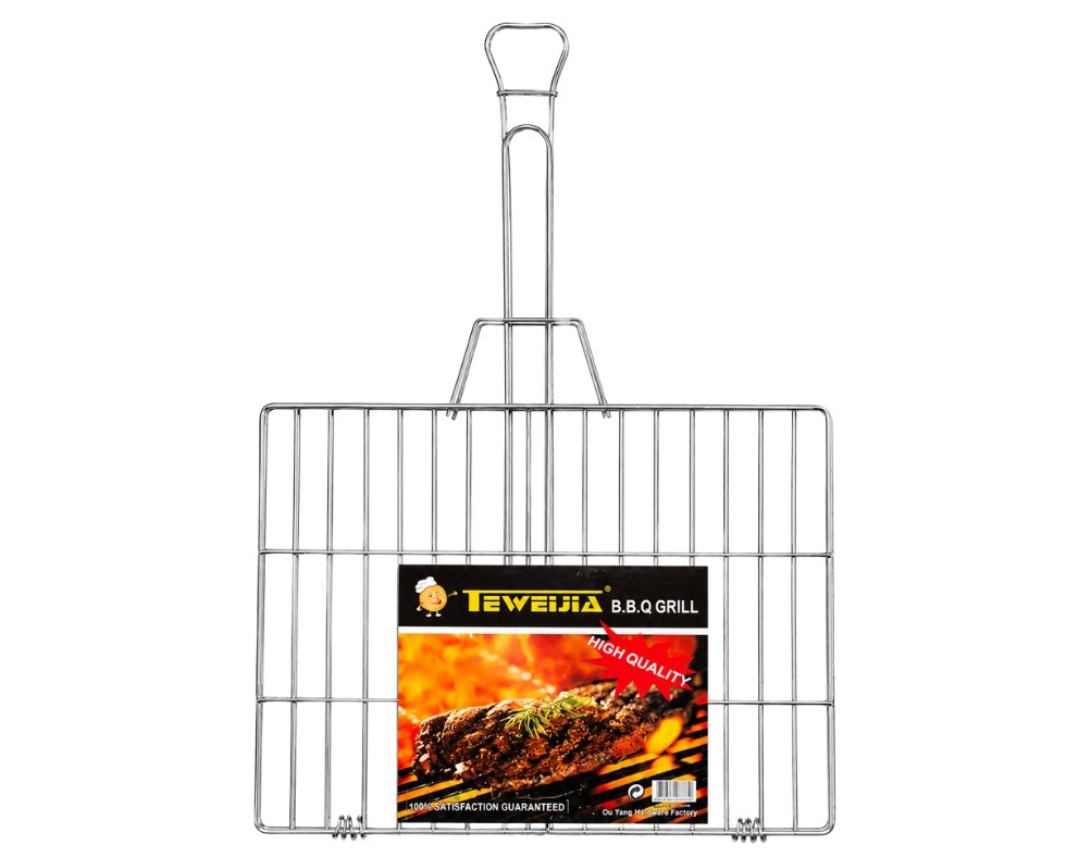 E 07/26 - BBQ Grill With Handle 40 x 30 cm