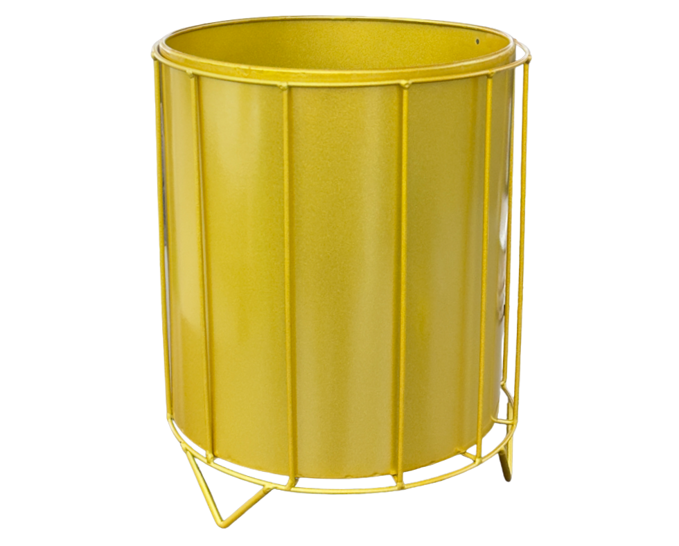 Metal Plant Pot Gold M D 23 x H 30 cm
