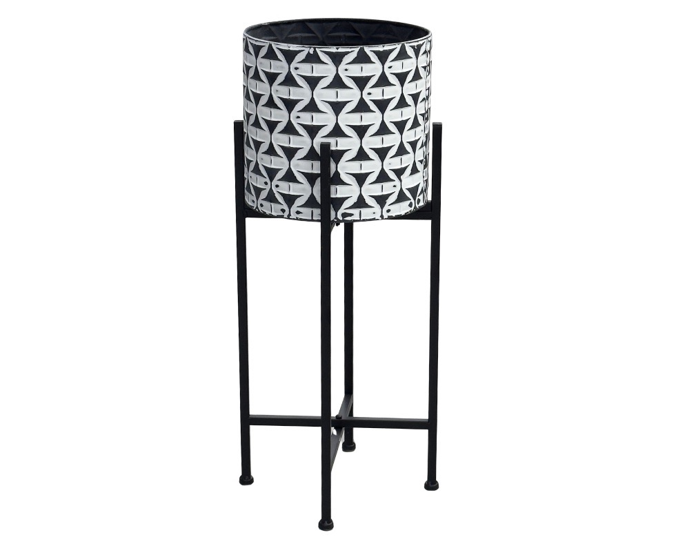 E 07/26 - Metal Plant Pot Stand for Flower Pot. Gold M D 26 x H 68 cm