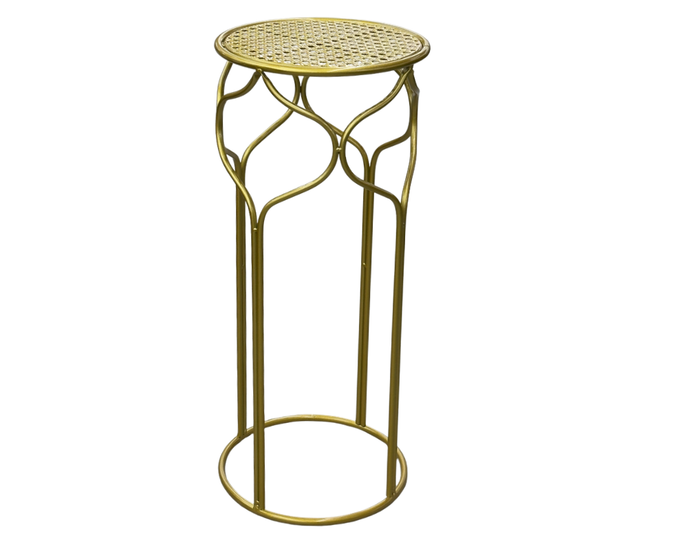 Metal Stand for Flower Pot. Gold D 26 x H 60 cm