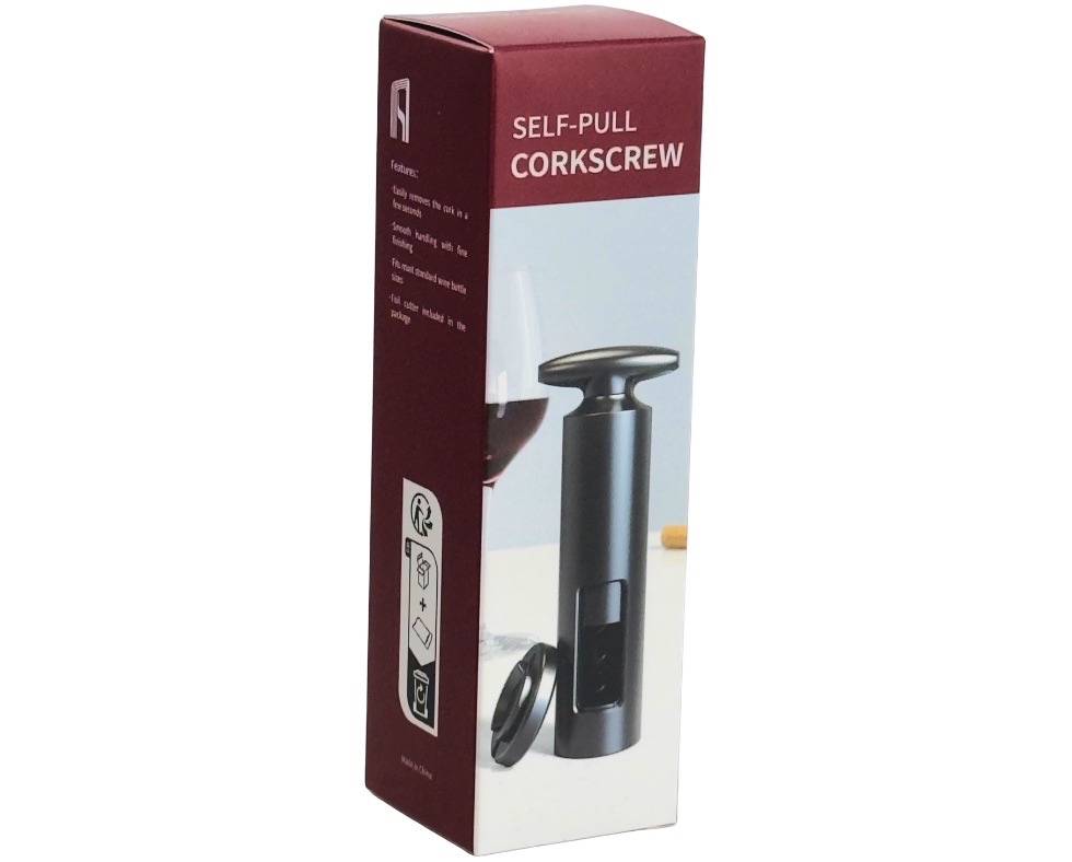 E 07/26 - Self-Pull Corkscew Black