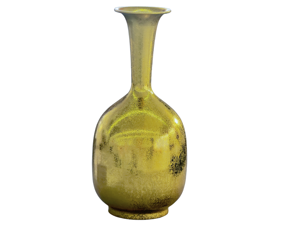 Metal pot Gold L D 18 x 39 cm 849 THB